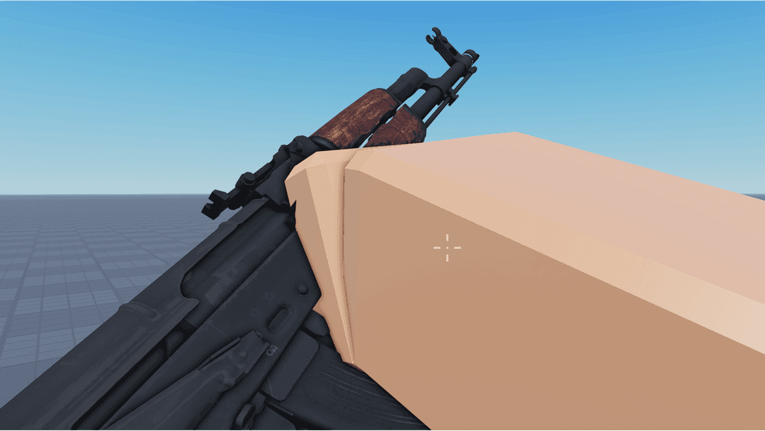 A screenshot of me reloading AKM gun.